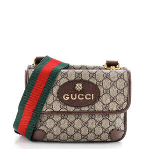Gucci Small Neo Vintage Flap Messenger GG Coated Canvas